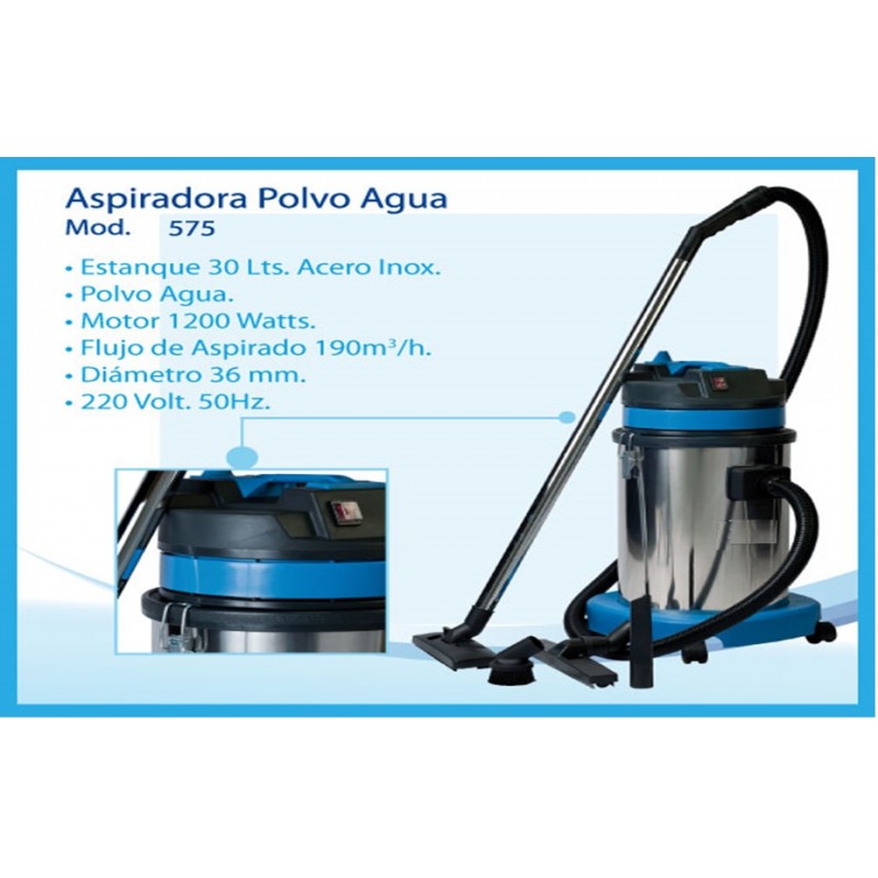 ASPIRADORA POLVO AGUA 30 LITROS